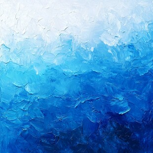 蓝白渐变油画质感背景图