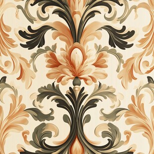 欧式古典花卉纹样图案