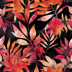 秋意斑斓树叶图案纹理