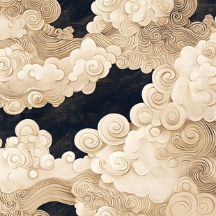 中式云纹图案 典雅古韵风