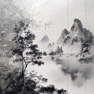 水墨山水意境图