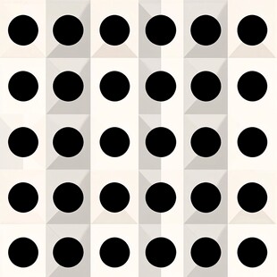 黑白圆点几何图案背景