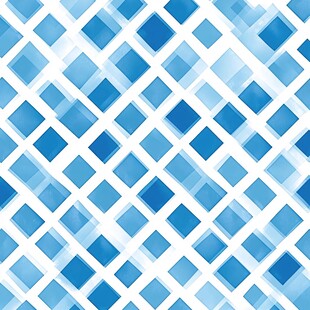 蓝色方格几何图案背景