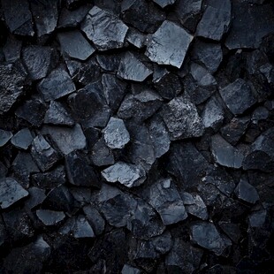 黑色碎石纹理特写画面