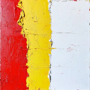 红黄绿三色斑驳墙面纹理