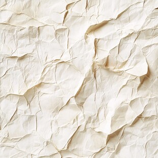 皱巴巴的米白色纸张纹理