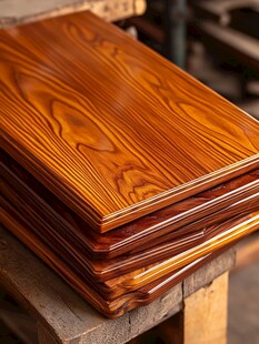 优质实木板材堆叠展示