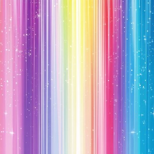梦幻多彩竖条纹星光背景