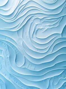 浅蓝色立体波浪纹理图案
