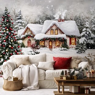 冬日温馨圣诞家居场景