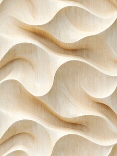 立体波浪纹理墙面材质