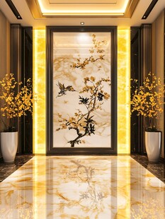 中式玄关典雅装饰画美景
