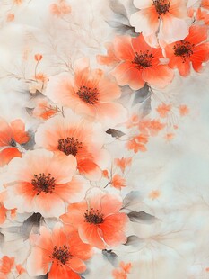 水墨花卉 绚烂绽放的诗意之美