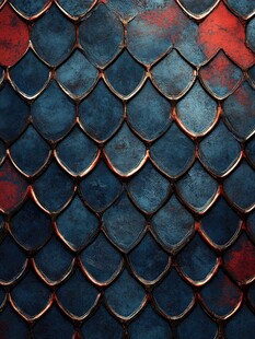 龙鳞纹理背景图案设计