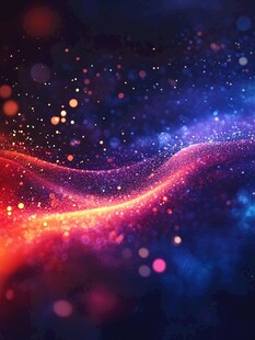 梦幻流光溢彩的宇宙背景
