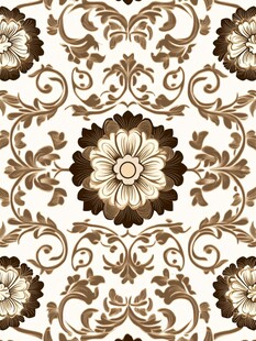 复古花卉精美无缝图案