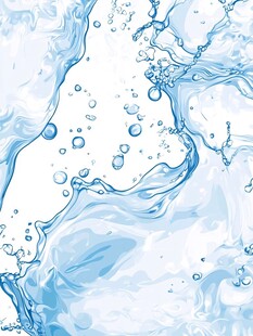 灵动水花与气泡的梦幻画面