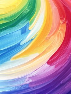 缤纷绚丽的彩色颜料纹理