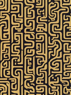 复古几何线条无缝图案