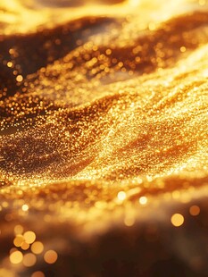 金色闪耀流沙梦幻背景