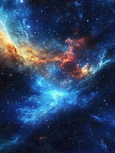 梦幻璀璨的宇宙星云景观