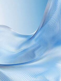 淡蓝色流动线条抽象背景图