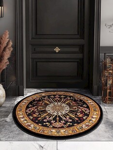 欧式圆形入户精美地垫