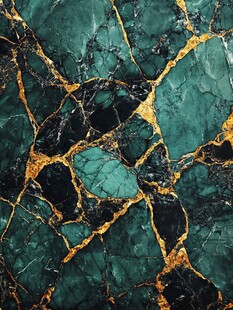 祖母绿金纹大理石纹理