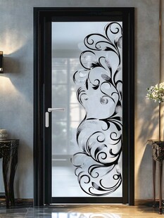 艺术雕花玻璃门 精致设计