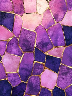 梦幻紫粉金箔马赛克纹理