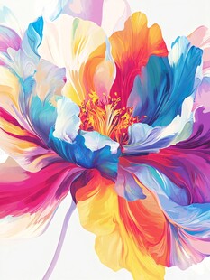 绚丽多彩梦幻花卉绽放