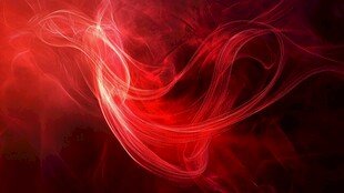 红色动感炫光烟雾背景图