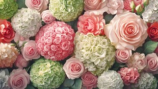 缤纷多彩花卉组合