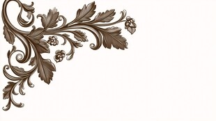 古典华丽金属角花装饰