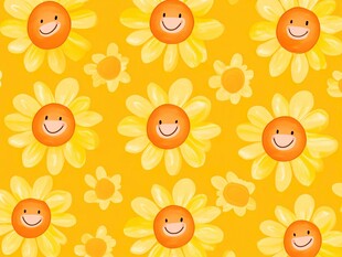 笑脸向日葵图案背景