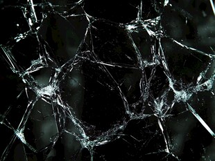 破碎玻璃纹理特写