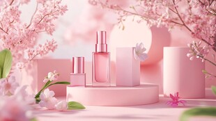 春日粉色系优雅美妆展示