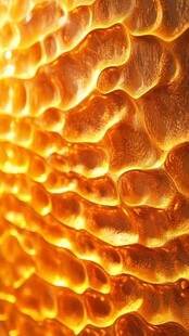 蜂巢纹理特写