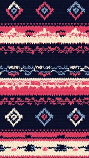 民族风几何图案针织纹理