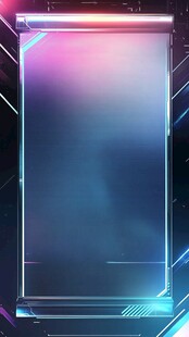 炫彩科技风透明边框背景