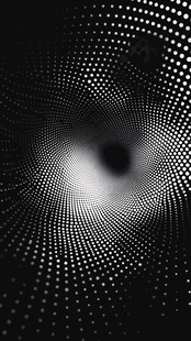 黑白点阵构成的神秘图案