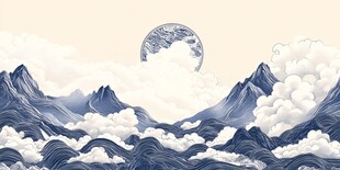 山海云月间的中式意境