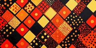 多彩几何图案抽象艺术背景