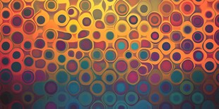 多彩圆圈渐变背景图案