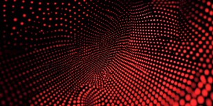 红色粒子动感科技背景图