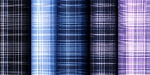 多彩格子布料展示