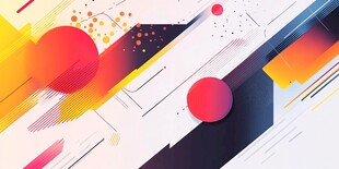 绚丽几何抽象艺术背景图