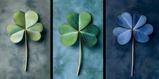 三色四叶草特写集合