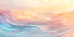 梦幻海浪 绚烂光影之景