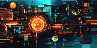 科技感十足的未来界面元素